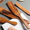 Pan Spachtel Rutschfeste Lebensmittelqualität Holz Ergonomischer Handgriff Küche Schaufel Kochgeschirr Zubehör