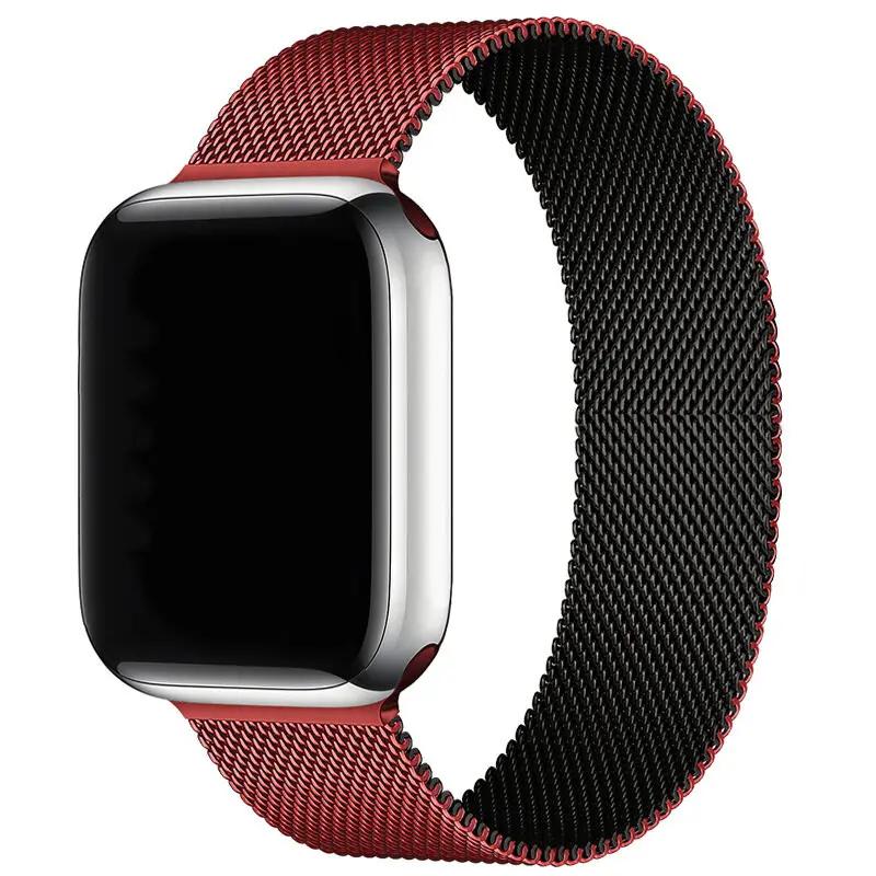 Milanese Strap For Apple Watch 10 9 8 7 41 45mm Ultra2 49mm Men's Women's Metal Breathable Band For iWatch SE 44 40 42 46mm Belt