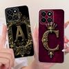 For Honor X7C Royal Crown Initial Letter Couple Phone Case For Honor X7c ALT-LX2 Soft Silicone TPU Cases Bumpers