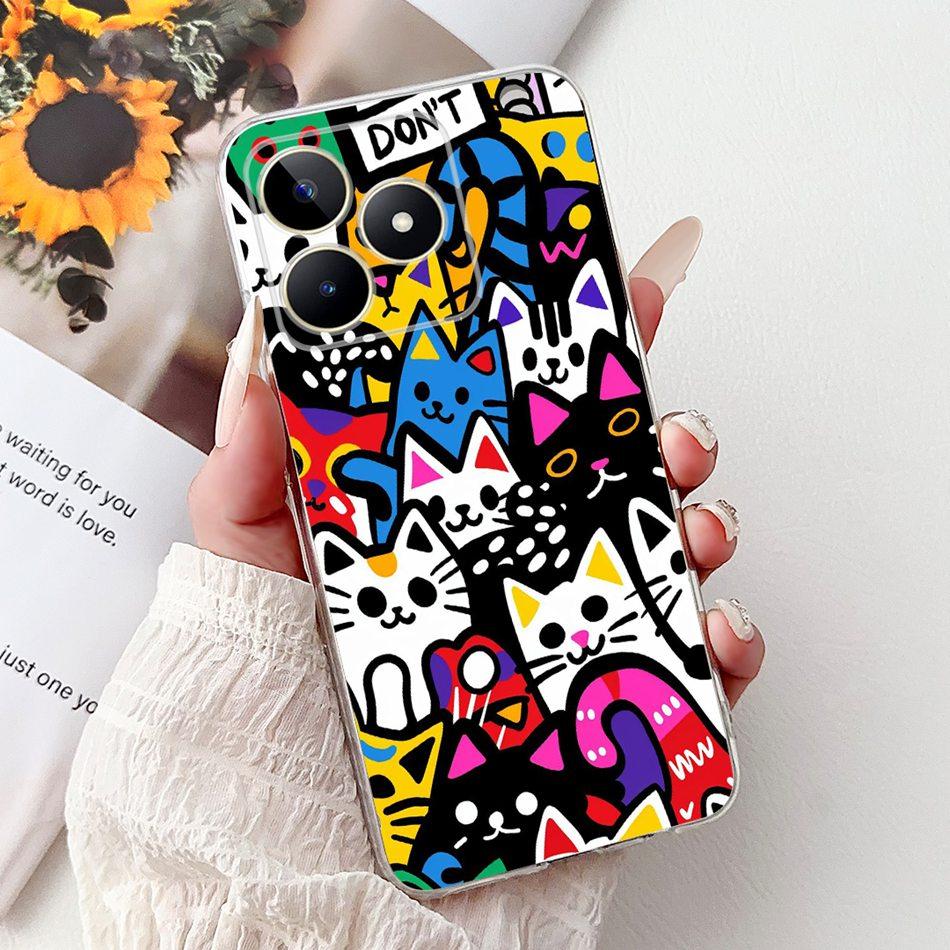 For Realme Note 50 Fashion Cool Pattern Phone Case For Realme Note50 RMX3834 Soft Silicone TPU Cases