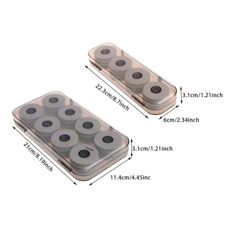 Transparent Fishing Line Box - Thickened Perforated Main Line Storage No Damage To Lines Large Capacity