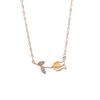 Chalcedony Tulip Clavicle Necklace: Elegant Cat's Eye Pendant, Perfect Birthday Gift for Women