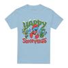 The Smurfs Unisex Adult Happy Smurfmas Christmas T-Shirt