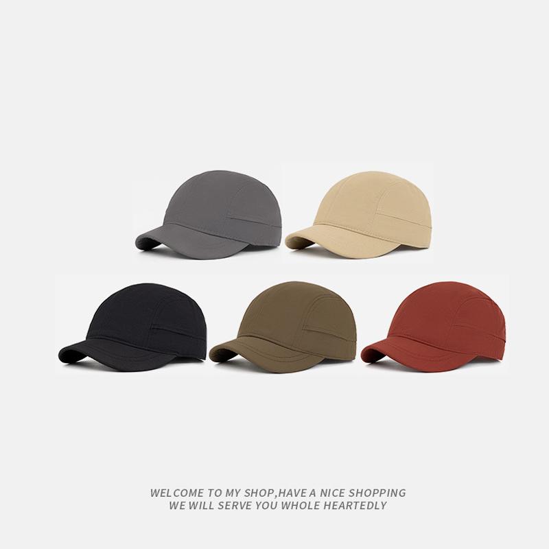 Summer Quick-Drying Short-Brimmed Baseball Cap Men's Breathable Thin Cap Outdoor Camping Sunshade Hat