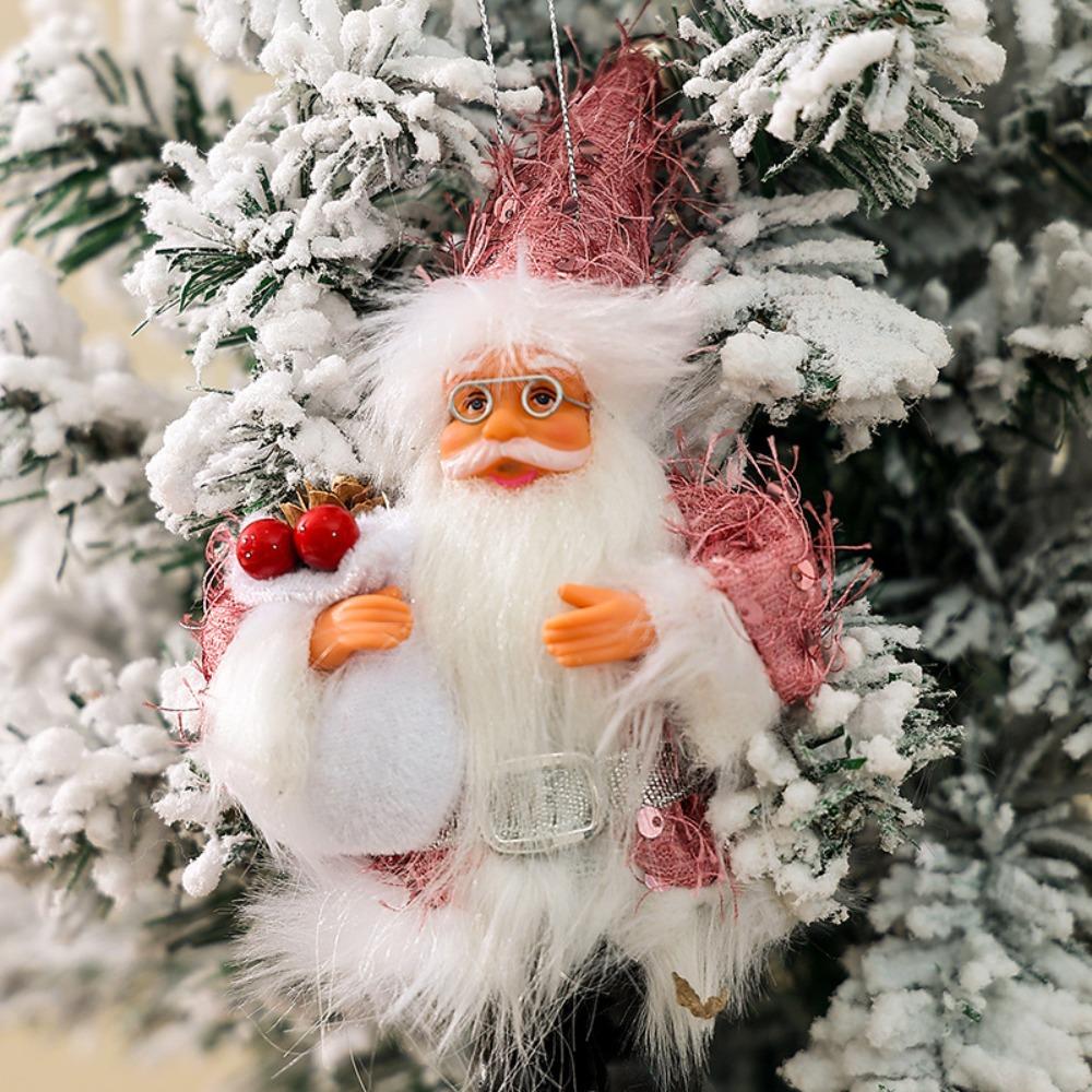 New Year Standing Hooded Santa Claus Creative Christmas Decorations New Christmas Gifts Pendant