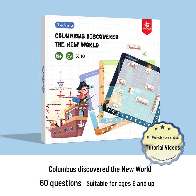 Pinwheel Children s Educational Magnetic Board Game - Columbus Discovery & Sudoku Style