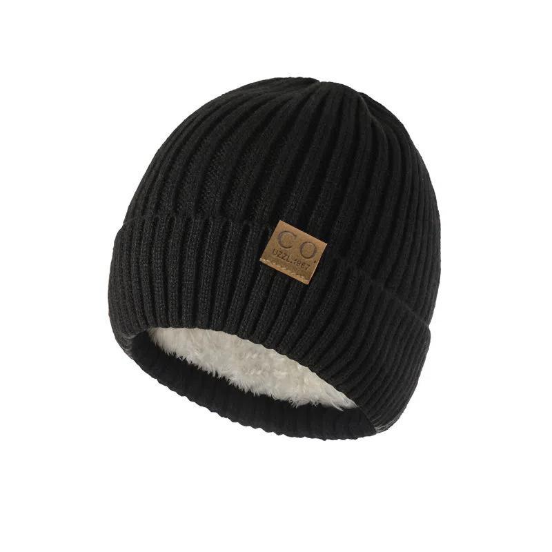 Unisex Winter Woolen Hats - Thick, Warm, Knitted for Outdoor Versatility and Style