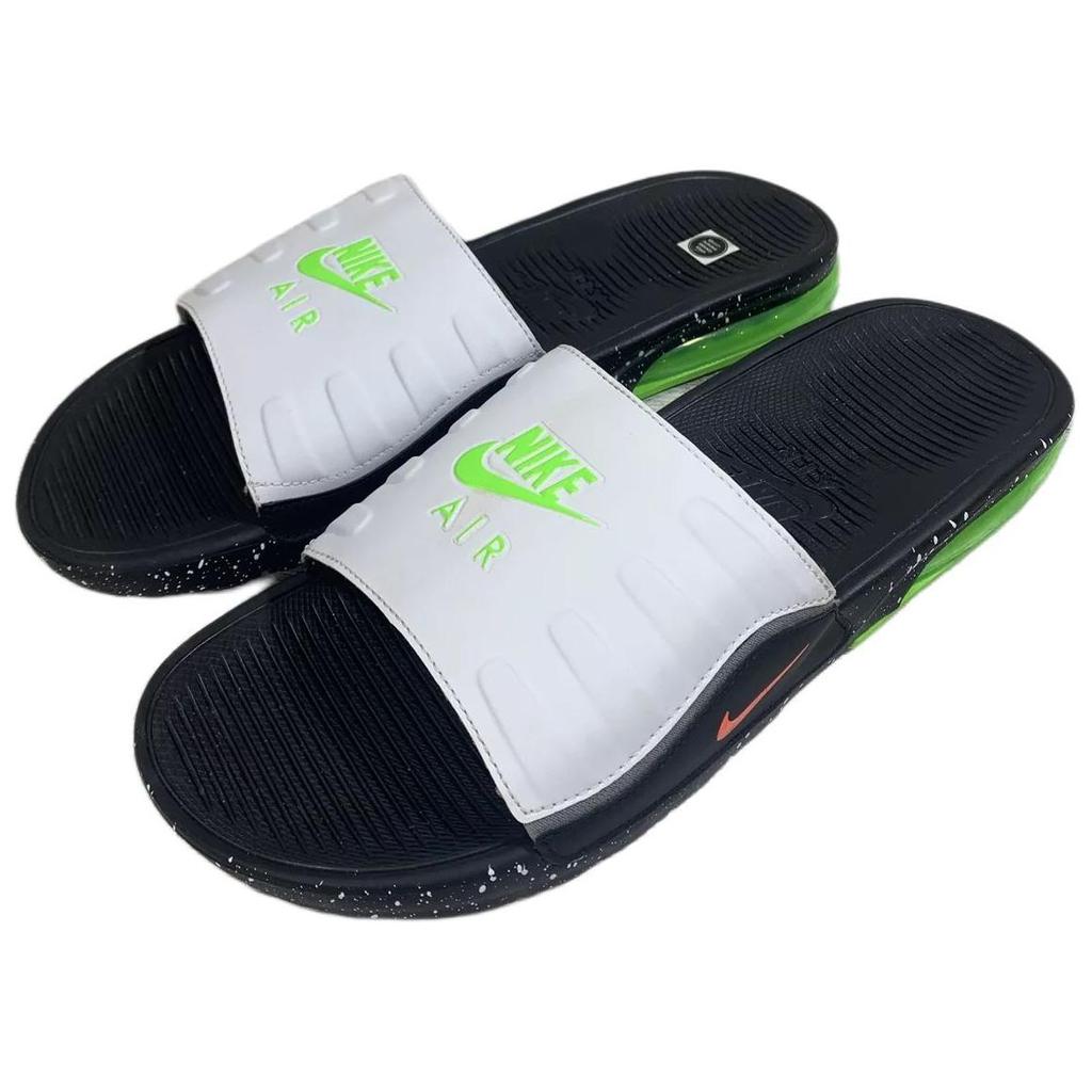 Nike Air Max Camden Slide White Volt Speckled Men Sneakers Black Hyper-Crimson BQ4626-011