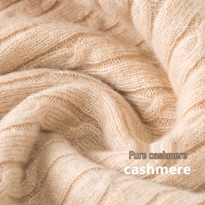 Hengyuanxiang Women's Pure Cashmere V-Neck Pullover Vest