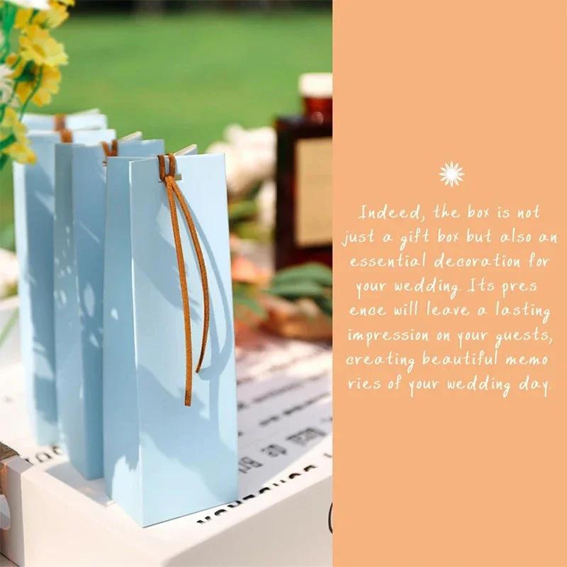 10Pcs Kraft Paper Gift Bag Candy Colorful Favor Bag Wedding Cookie Candy Bags Kids Birthday Party Decor Festival Mini Favor Box