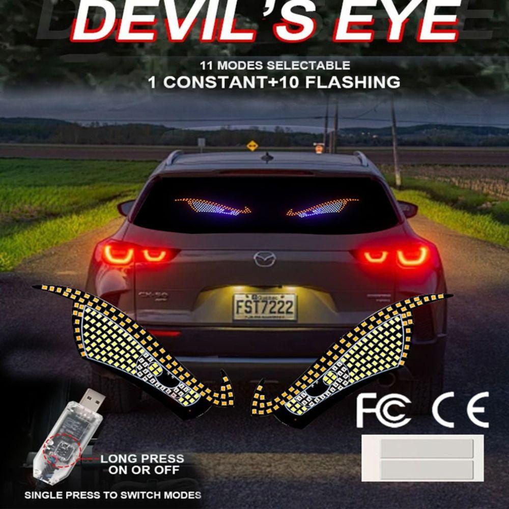 5V Demon Eye Light Multi-Mode Car Decor Light LED Windshield Display  Vehicle Lighting