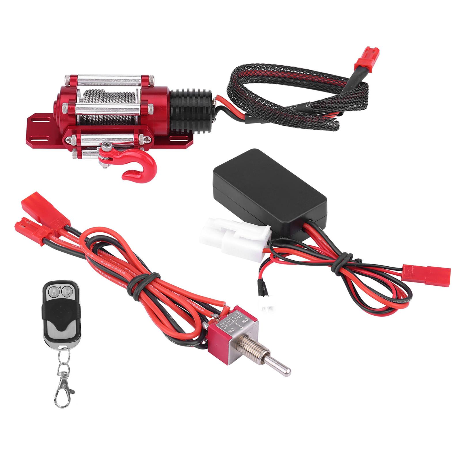 

Модель автомобіля на гусеничному ходу в масштабі 1/10. Металева лебідка з пультом дистанційного керування. червоний