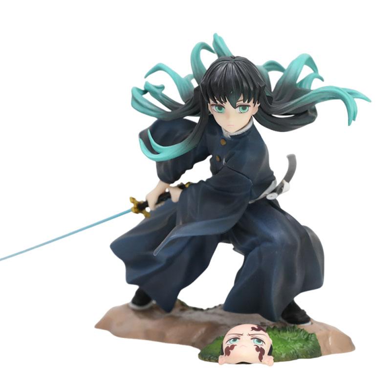 Demon Slayer Tokitou Muichirou Model Action Figure Toys PVC GK Statue Anime Figuras 23cm Collection Ornament Manga Figurine Gift