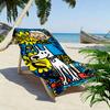 Cartoon Boy and Dog Print A must-have beach towel for beach travel