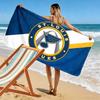 St. Louis Blues Aufdruck Strandtuch, Großes Weiches Schnelltrocknendes Handtuch für Strand Camping Schwimmen