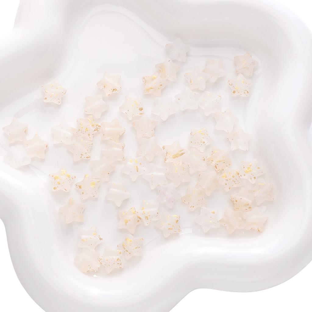 Χειροποίητες χάντρες ακρυλικές 10*9 χιλ. ημιδιαφανείς χρωματιστές χρυσές πεντάλφα σπιτικά κοσμήματα αξεσουάρ diy χάντρες χειροποίητες χάντρες κορδόνι τσάντα μενταγιόν χαλαρές χάντρες