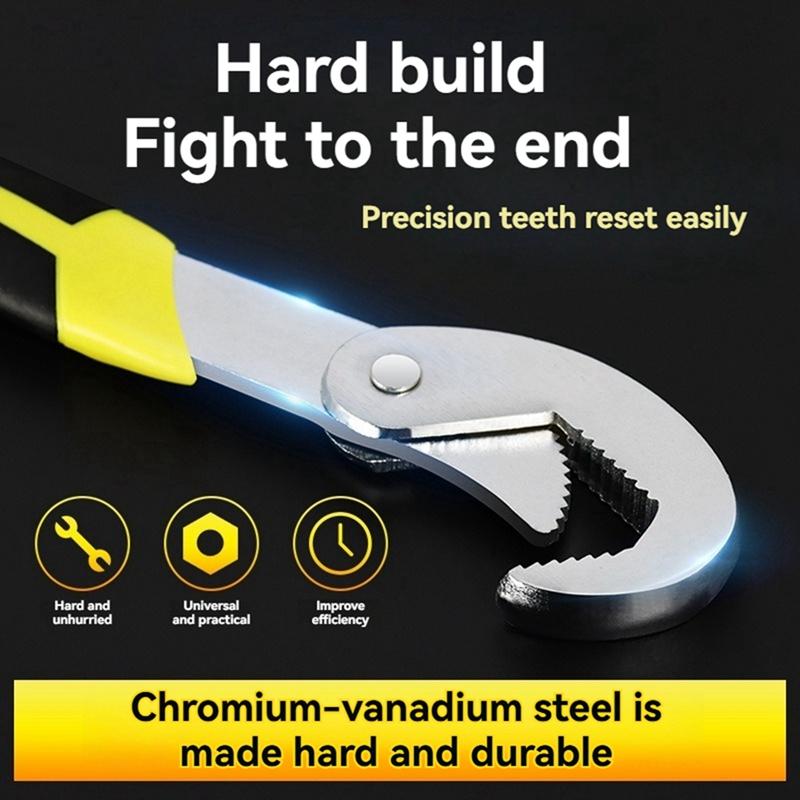 Multi-Function Tool Wrench Repair Wrench Pipe Wrench Adjustable Ratchet Wrench Baffle Wrench