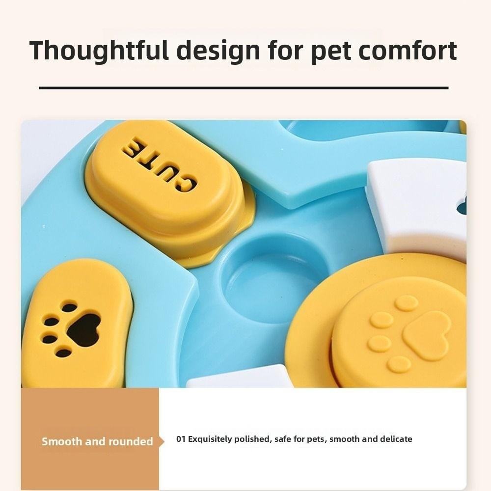 Rotating Dog Puzzle Toy Anti Choking Pet Leakage Tray Funny Pet Slow Food Bowl  Cat