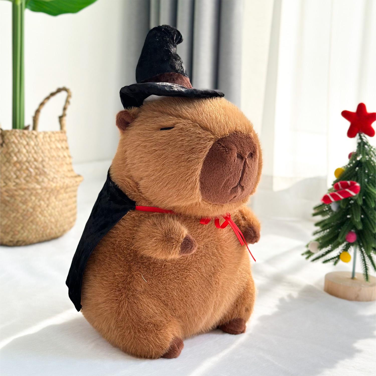 

Новая плюшевая игрушка Волшебный Волшебник Капибала, милая свинья, кукла-свинья, 40 см, подушка капибара 35cm