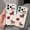 Apple Plaid Pony Is Suitable for iPhone17 Large Window 16promax Mobile Phone Case 15 Fine Holes 14 All-inclusive.