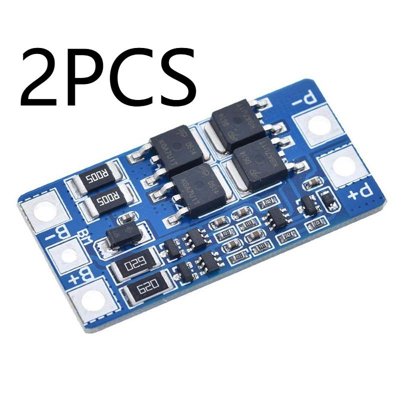 2S 10A 8.4V 7.4V 18650 Lithium Battery Protection/Lithium Iron Phosphate Board BMS PCM PCB Li-ion Lipo 2 Cell Pack Module