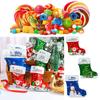 Santa Claus Candy Cookies Packaging Stockings Standing Pouch Gift Wrapping Christmas Socks Bags