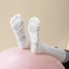 Women Five Toes Pilates Yoga Socks Professional Silicone Anti-slip Fitness Sports Socks Solid Color Cotton Knee Socks Stockings