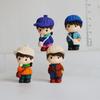 4 STÜCKE Cartoon Schultasche Paar Ornamente Mini Garten Miniatur Terrarium Figuren Sukkulenten Ornament Wohnaccessoires