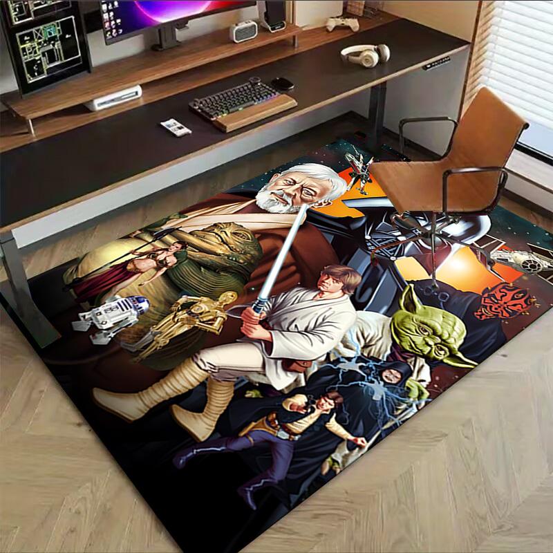 Star Wars Characters Collage Carpet For Playroom Bedroom Living Room Sofa Home Decorkids Game Area Rug Nonslip Floor Mat