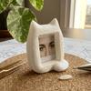 Heimdekoration Katze Fotorahmen 3D-gedruckt DIY Desktop-Ornament Album-Ornament Büro Schreibtisch