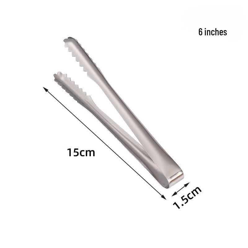 Gongziyu Stainless Steel Anti-slip Food & Ice Tongs Set