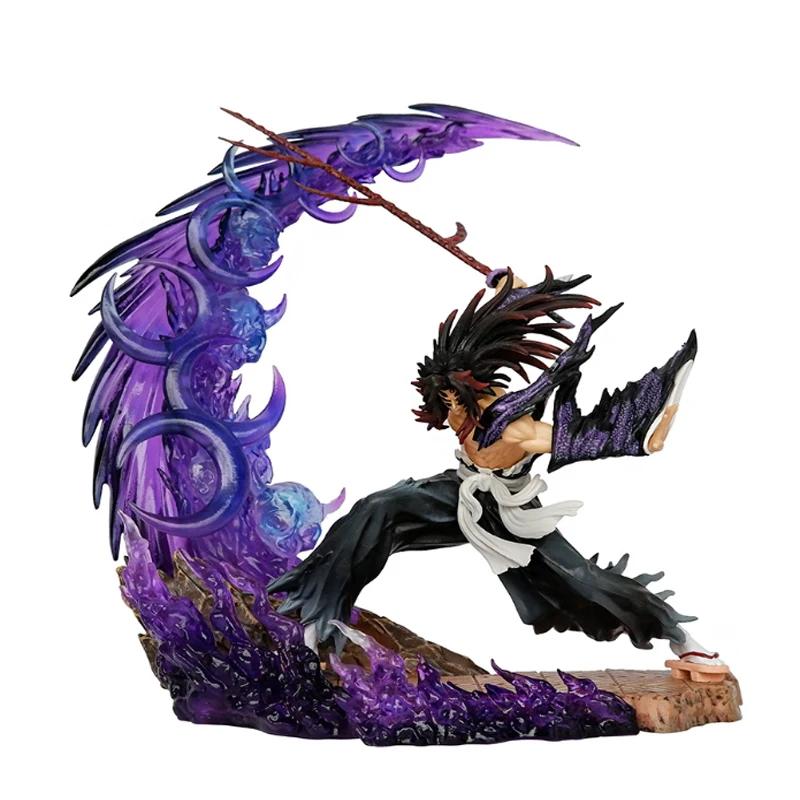 Hot 23cm Demon Slayer Kokushibo Tsugikuni Yoriichi Figure Gk Fierce Battle Action Figurine Pvc Statue Model Dolls Decor Toys