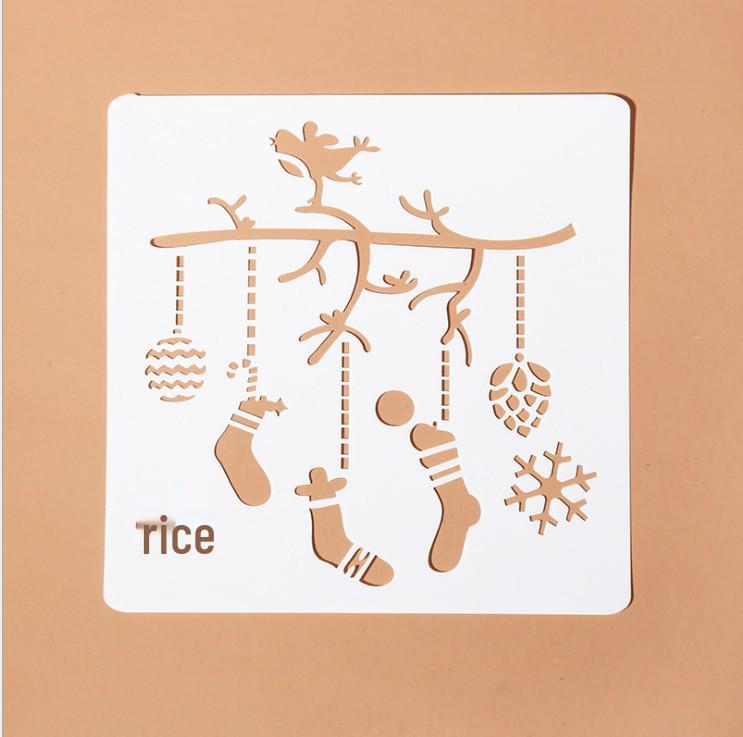 Christmas Lace Ruler Template for DIY Journal, Photo Album, and Painting