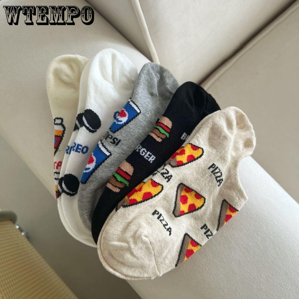 

5 шт. женские носки женские летние невидимые носки-лодочки мультфильм тренд мелкие носки против запаха короткие носки 5pcs