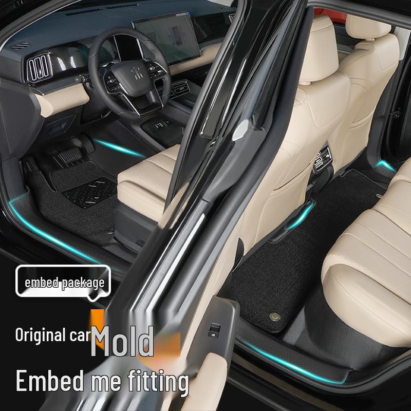 Full Coverage TPE Floor Mats for 26 BYD Song PRO Models - Custom Car Carpet Accessories