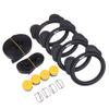 Kids Horizontal Bar Exercise Pull Up Rings Kids Workout Gym Gymnastic Rings Adjustable Straps Buckles Nonslip Handle