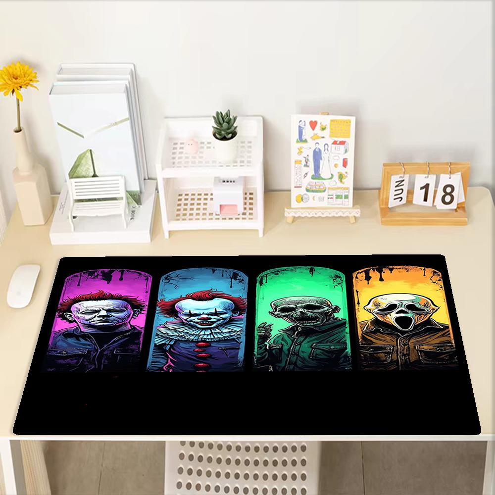 Halloween Horror Theme Mouse Pad, Non Slip Rubber Base, Multifunctional Office & Home Decor, Perfect for Workspace Personalization.