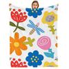 Multicolor Rubber Duck Crowd Soft Flannel Blanket Breathable Warm Throw for Office Car Sofa Kids Room Birthday Xmas Gift