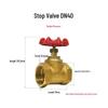 Brass Manual Lift Stop Valve with Internal Thread