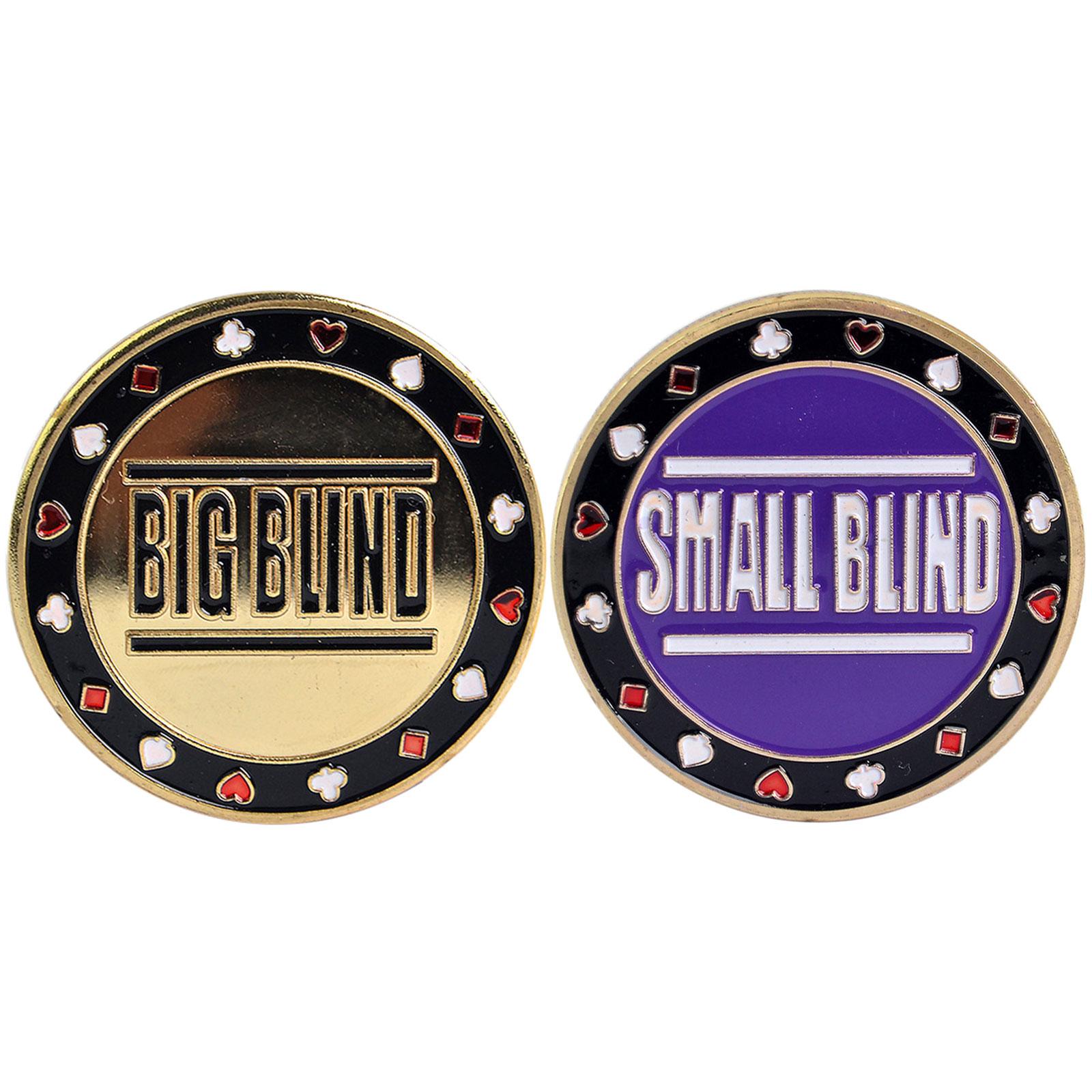 

Элегантная кнопка для покера Защитная защита для покерных карт Металлическая фишка Монета Кнопки для шайбы дилера Кнопка большого блайнда Кнопка малого блайнда D