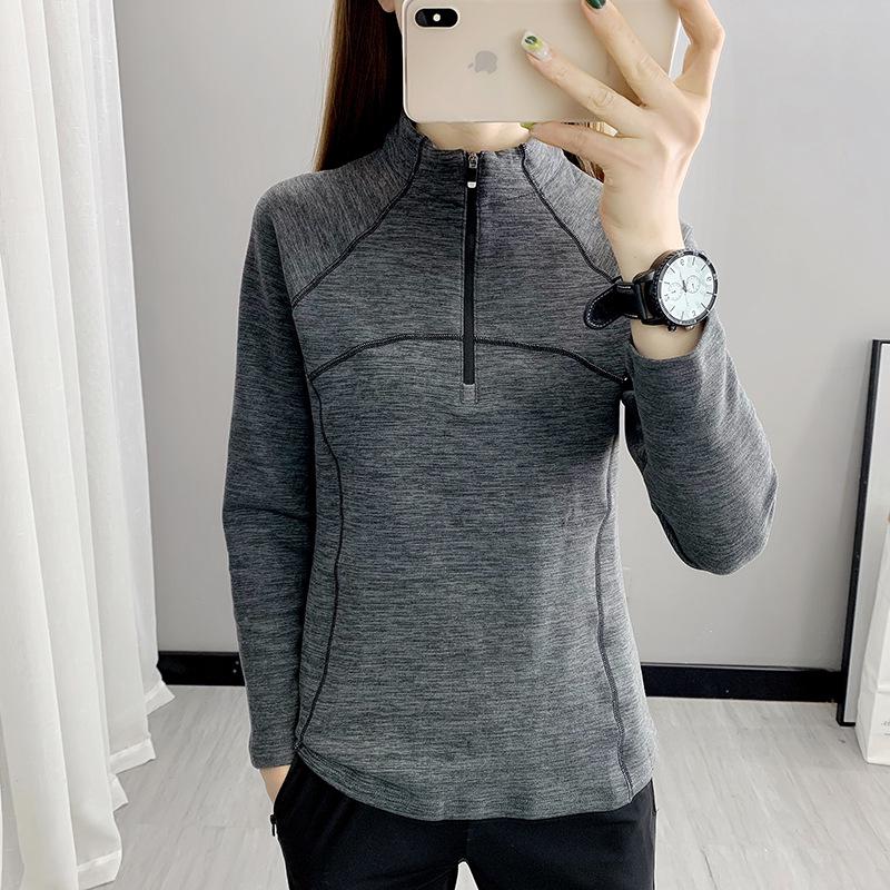 

2025 Women s Lightweight Fleece Quick-Dry T-Shirt for Outdoor Running & Hiking XL темно-сірий