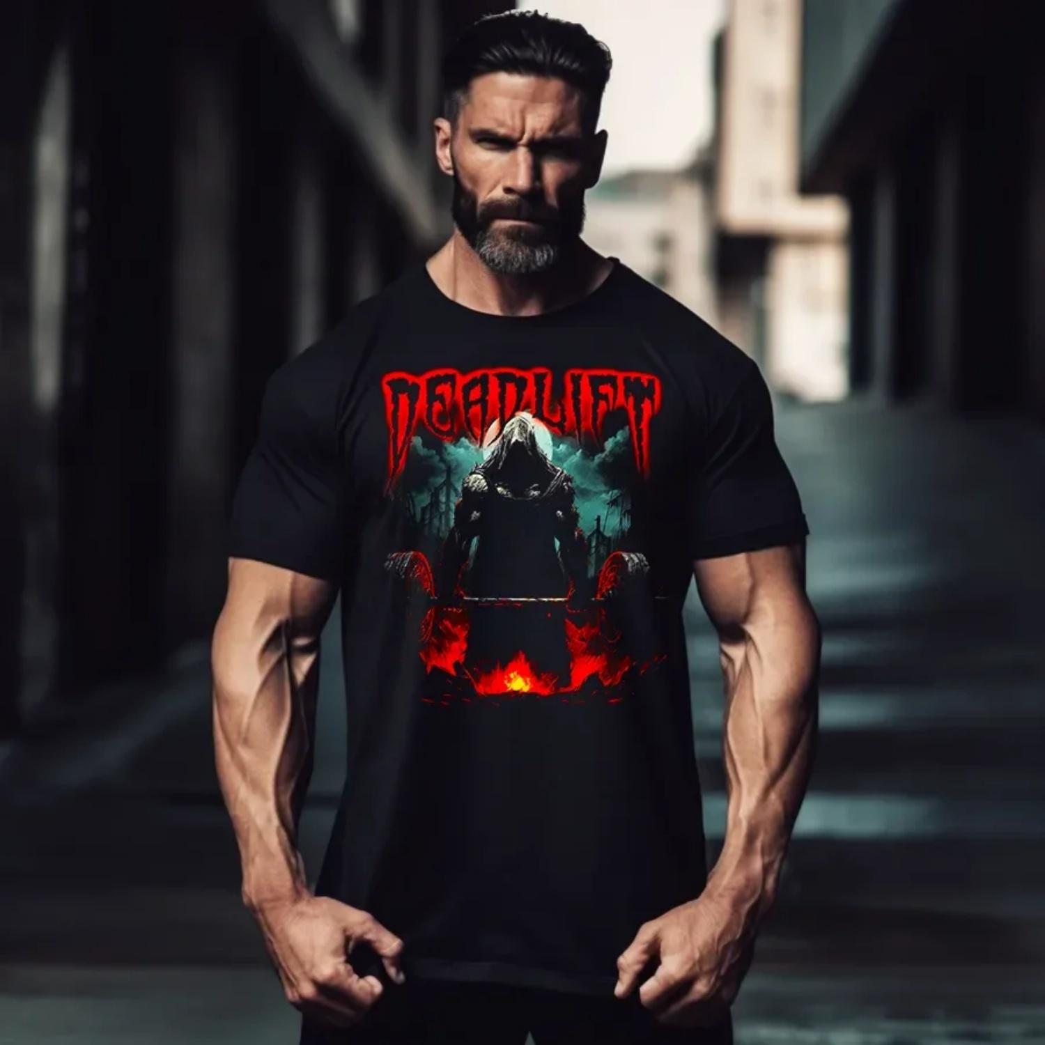 Grim Reaper Pure Cotton TShirt Gothic Grunge Streetwear Mens Fitness Muscle Black S чёрный