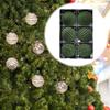 6 3 Inch Flocking Christmas Balls Hanging Decorations, Festival Decorative Accessories And Home