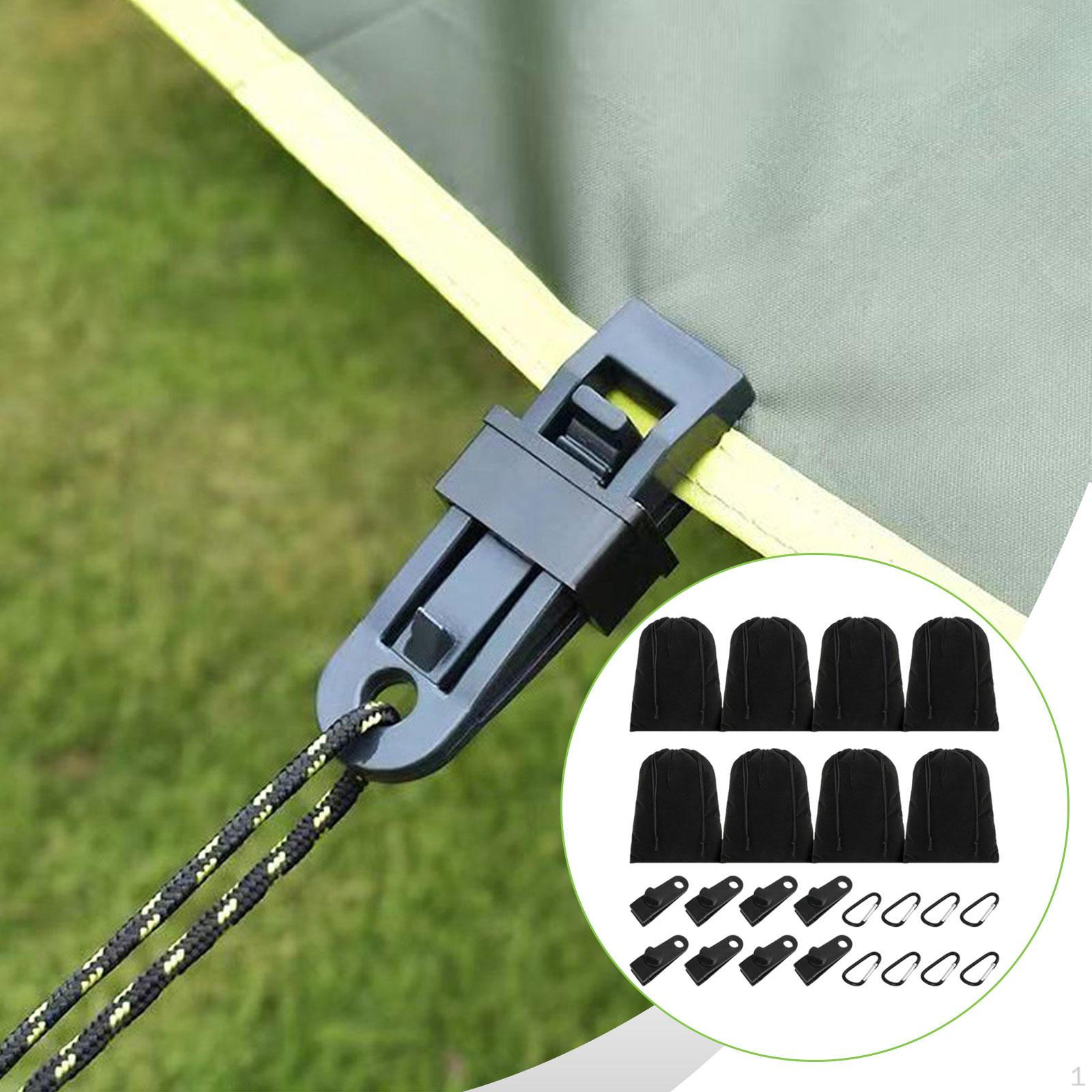 

8 Pieces Weighted Sandbag Canopy Tent Weights Windproof Tablecloth Secure Clamp Tarpaulin Clips Sand