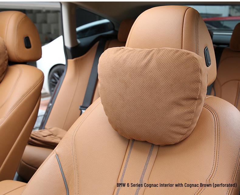 Tesla & Mercedes-Benz S-Class Compatible Neck & Lumbar Support Pillows: Maybach, Suede, and DuPont Cotton Options