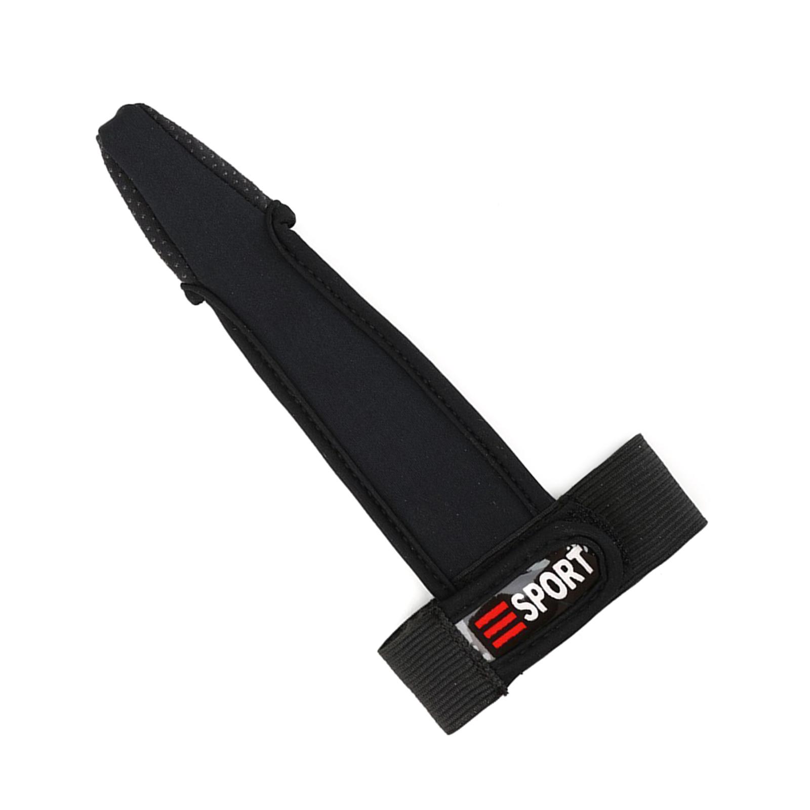 

Перчатки для рыбалки Профессиональная защита одного пальца для дальнего заброса Защита указательного пальца Противоскользящая перчатка с эластичной резинкой чёрный