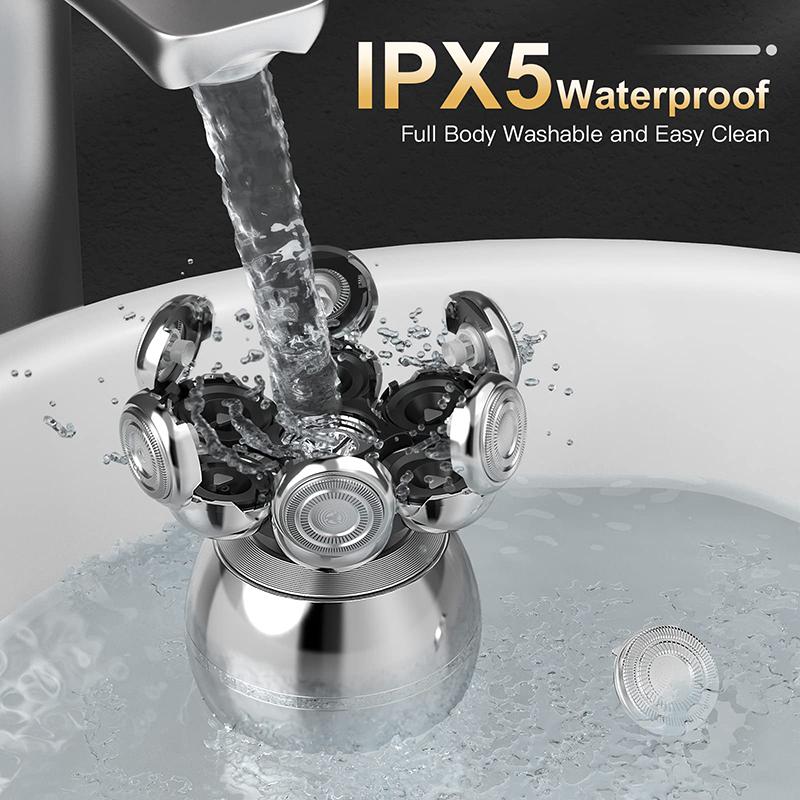 Водонепроницаемая мужская электробритва 7D с плавающей головкой — фото 4