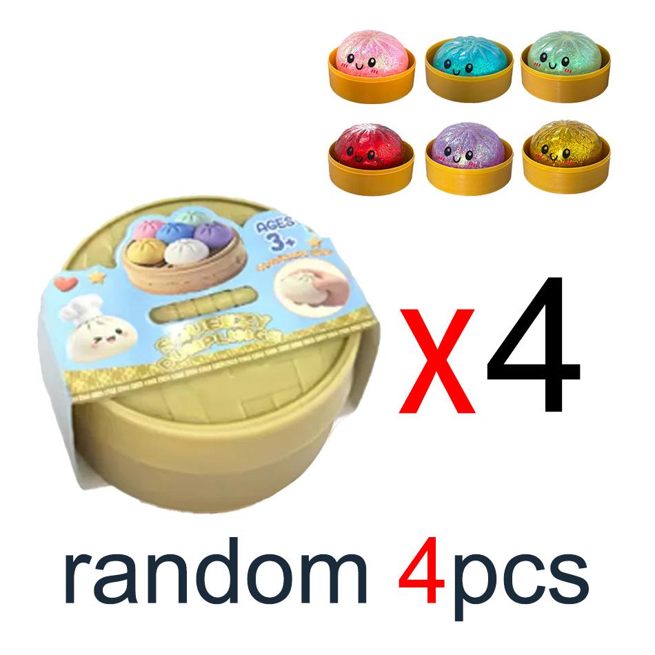 Glitter Dumpling Sequin Dumplings Squishies Squishy With Box Dumplings Sensory Squeeze Toy For Stress Relief