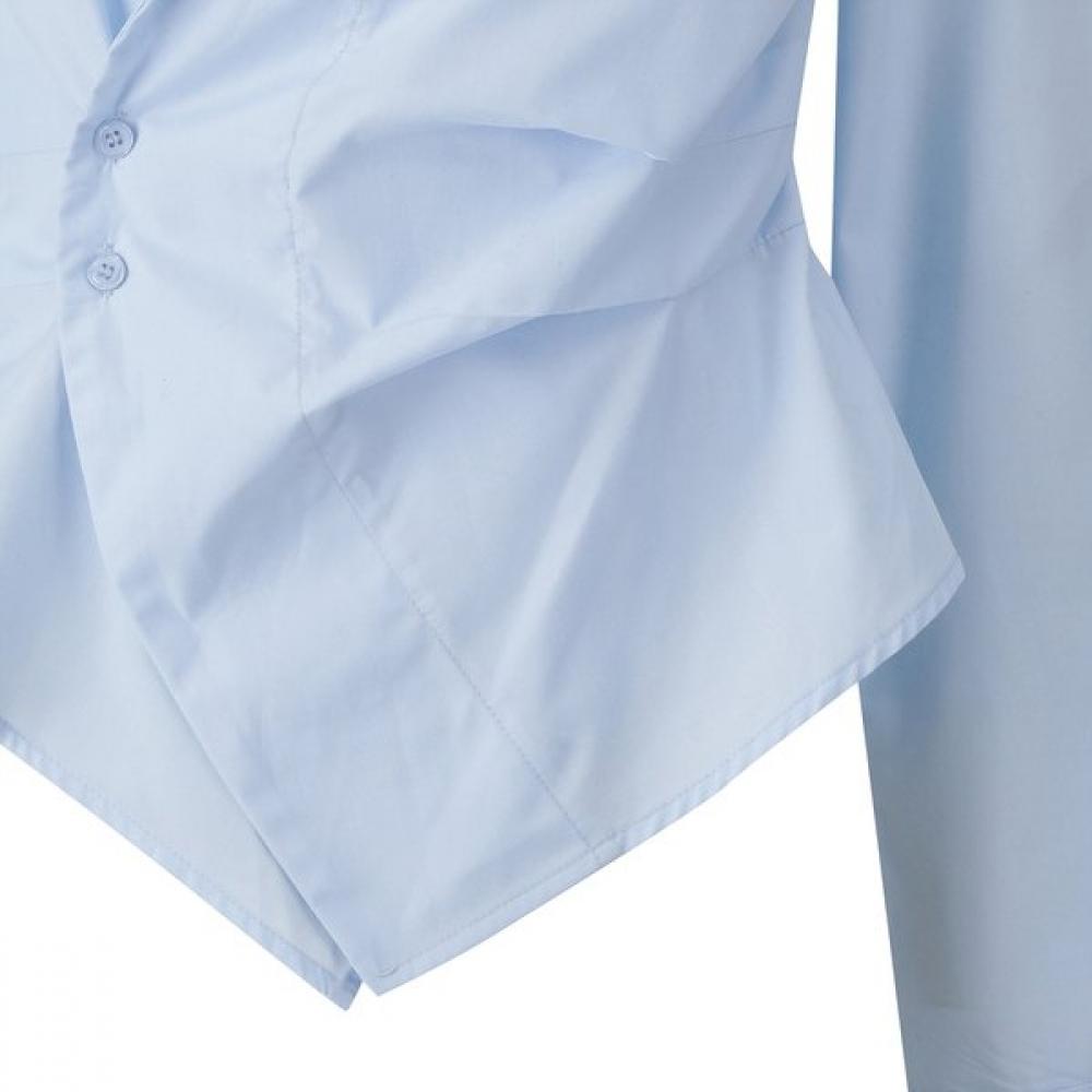 GGPX New York Two Button Wrap Collar Blouse Gq1sh011f