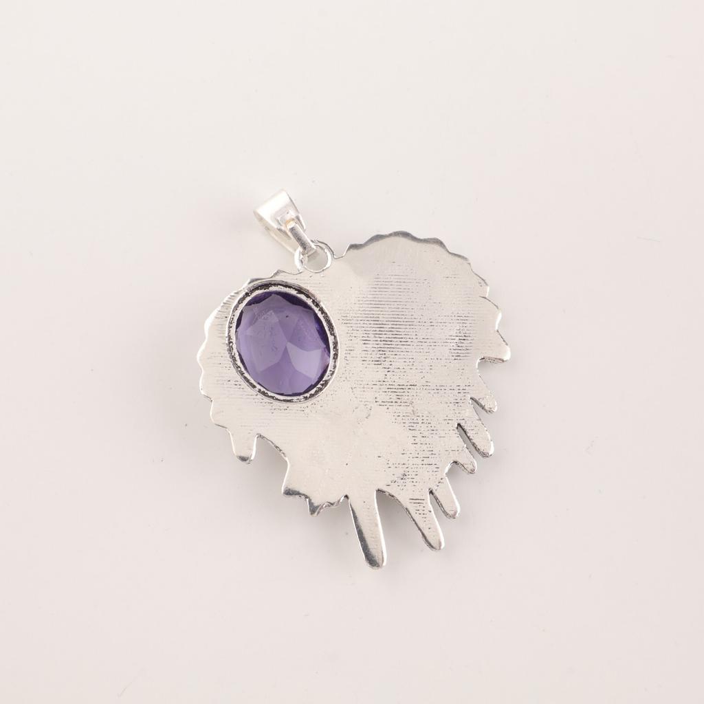 Iolite Gemstone 925 Sterling Silver Jewelry Stylish Pendant 1.49" Gift For Her CP-28-5